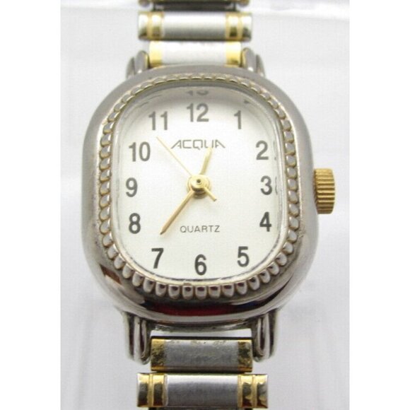 Women Acqua Quartz WR Analog 19mm Round Watch (H504) "New Battery" - Picture 1 of 10
